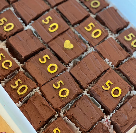 Mini share brownies
